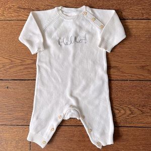 H&M Hello sweater onesie, size 1-2m